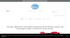 Desktop Screenshot of blancboutique.com